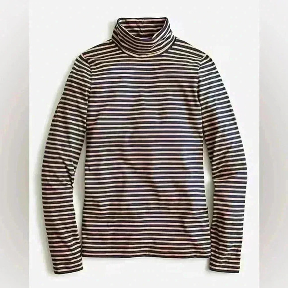 J. Crew Sweaters - NWT J.Crew Tissue turtleneck in stripe | Size XXS